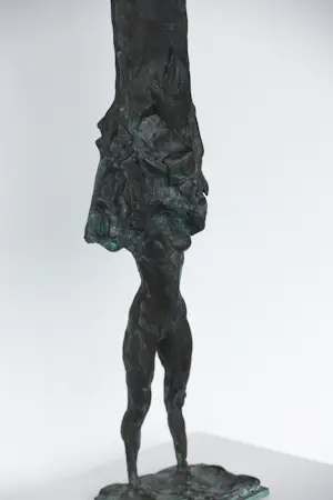 Ruudt Wackers - Brons, Vrouw met een boom kopen? Bied vanaf 600!