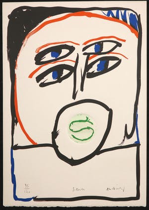 Pierre Alechinsky - Litho en kleurenets, Silence kopen? Bied vanaf 400!