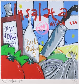 Selwyn Senatori - Zeefdruk, Insalata mista - Ingelijst kopen? Bied vanaf 120!
