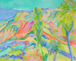 Joe Wols - Acryl op papier, Berglandschap kopen? Bied vanaf 1!