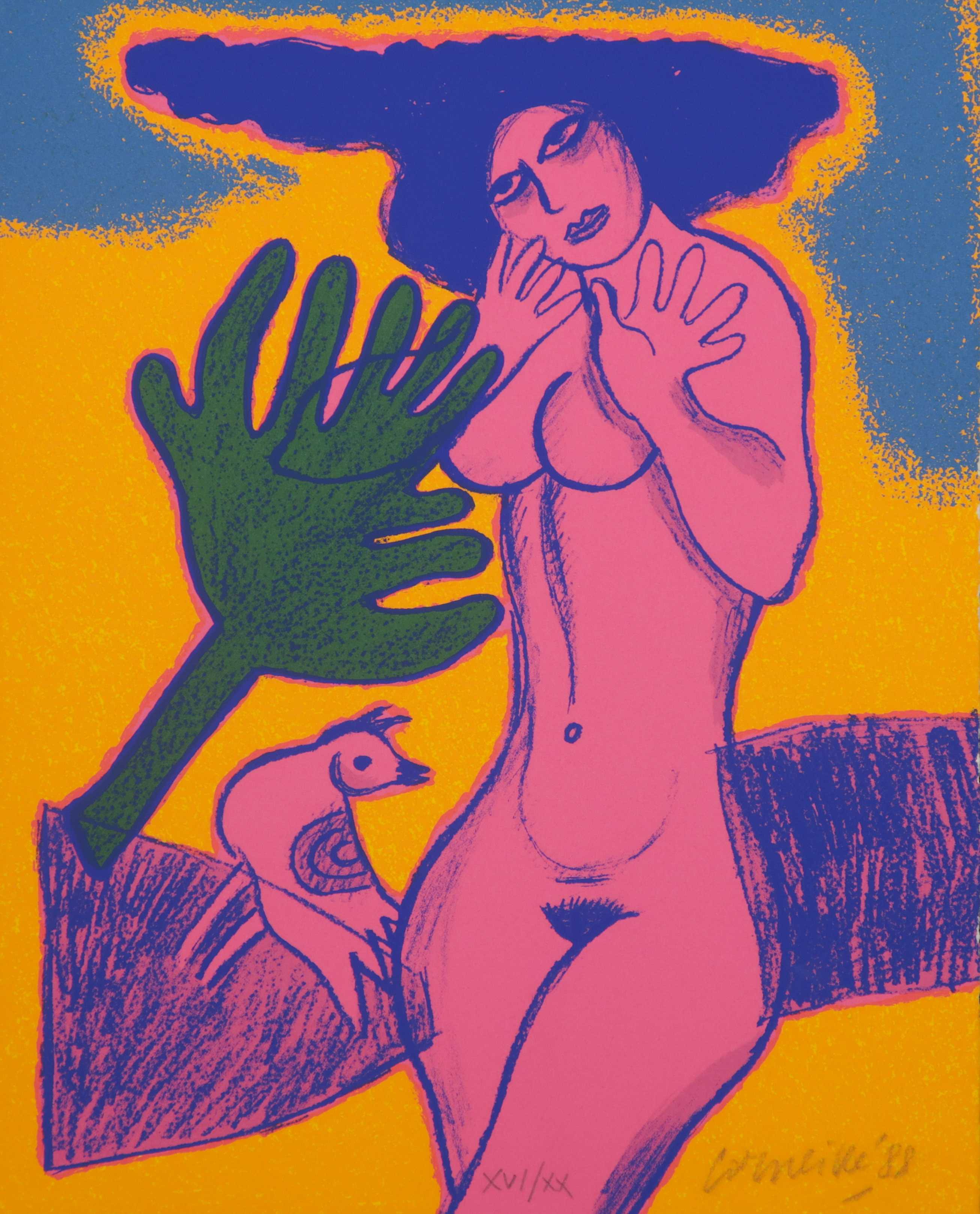 Corneille - Zeefdruk, Sensualite du sensible verkocht voor € 90!