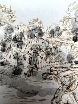 Fred Bervoets - tekening kopen? Bied vanaf 350!