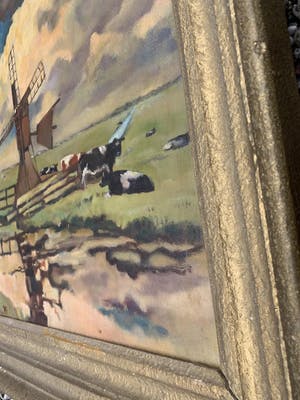 Dirk Vis - Hollandse molen (Bergense School) kopen? Bied vanaf 325!