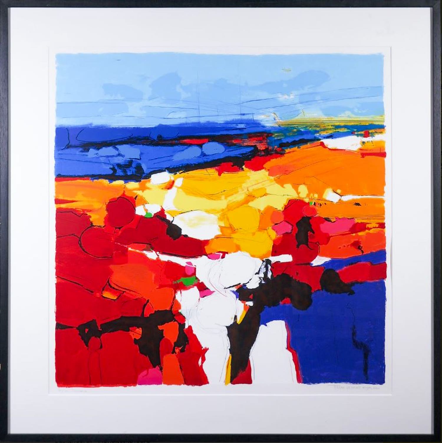 Frank Lejeune - Zeefdruk, Toscana - Ingelijst (Groot) verkocht voor € 50!