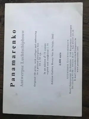 AcheterPanamarenko - kartonnen uitnodiging? Enchérissez de 20!