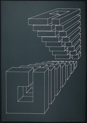 Harry Karssen - Lot van twee zeefdrukken, Z.t. Abstractie kopen? Bied vanaf 50!