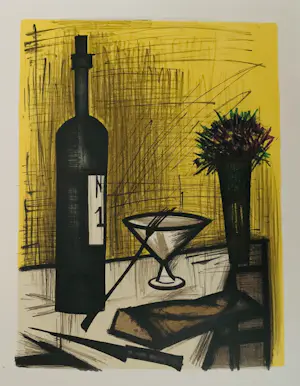 Bernard Buffet - Pain et vin, 1967. Lithografie. kopen? Bied vanaf 25!
