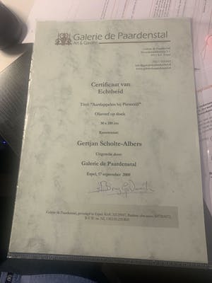 Gertjan Scholte-Albers - "Aardappelen bij Pieterzijl" kopen? Bied vanaf 1200!