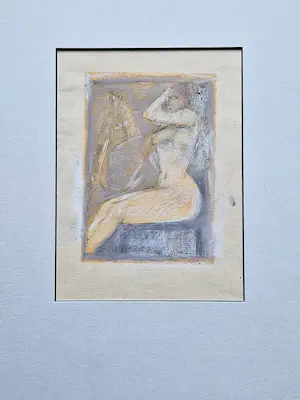 AcheterTheo Beerendonk - jaren 50 - expressionistische gemengde techniek- "naakte dames" gesigneerd? Enchérissez de 52!