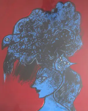 Corneille - Naakt met vogel en kat kopen? Bied vanaf 300!