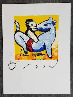 Herman Brood - Gelimiteerd kunstboek met zeefdruk "Horse Power" kopen? Bied vanaf 250!
