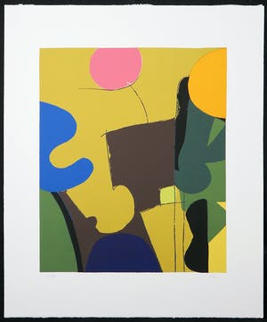 Walter Fusi - Zeefdruk, Zonder titel kopen? Bied vanaf 20!