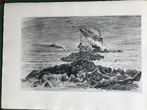 Dirk Hidde Nijland - De Zuiderzeewerken een schetsboek - 1932 - kopen? Bied vanaf 40!