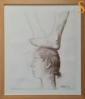 Qiangli Liang - Stap, Houtskool tekening kaufen? Bieten Sie von 1000!
