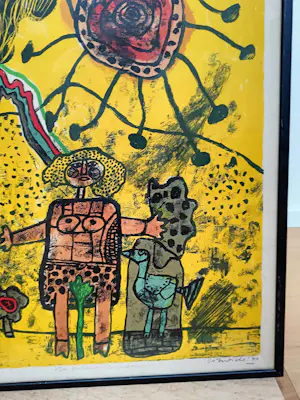 Corneille - "La Colline enrubannée" (1970) - Zeldzame kleurenlithografie kopen? Bied vanaf 495!