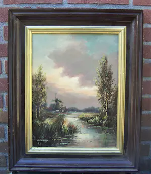 Hermanus Cornelis Hokken - Polerlansdchap met molen kopen? Bied vanaf 50!