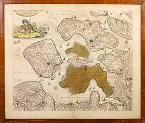 Covens & Mortier - Gravure, Kaart 'Comitatus Zeelandie Tabula' - Ingelijst verkauft für € 60!