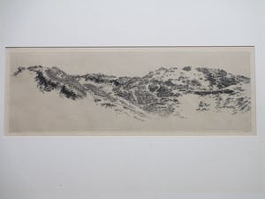 Dirk Harting - Weids duinlandschap - Ets kopen? Bied vanaf 50!