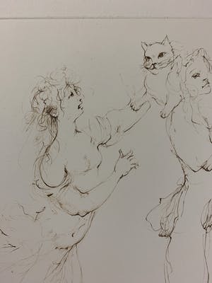 Leonor Fini - Des femmes et le chat kopen? Bied vanaf 25!