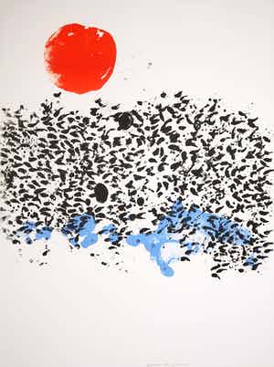 Jef Diederen - Litho, Zonder titel verkocht voor € 1!