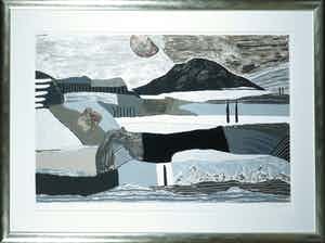 Ronald Boonacker - Zeefdruk, Night Sky I - Ingelijst (Groot) verkocht voor € 1!