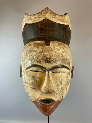Ogoni - 210846 - Rare Old Tribal used mask from the Ogoni - Nigeria. kopen? Bied vanaf 65!