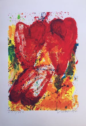 Jan Cremer - ‘Hartentulp’ - grote zeefdruk uit 1992. kopen? Bied vanaf 195!