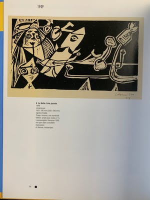 Corneille - Zeldzaam - Twee linoleumsneden uit 1949 Déesse Poisson + La Belle d'une journée kopen? Bied vanaf 700!