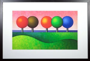 Noni Plomp - Piëzografie, Bomen - Ingelijst kopen? Bied vanaf 50!