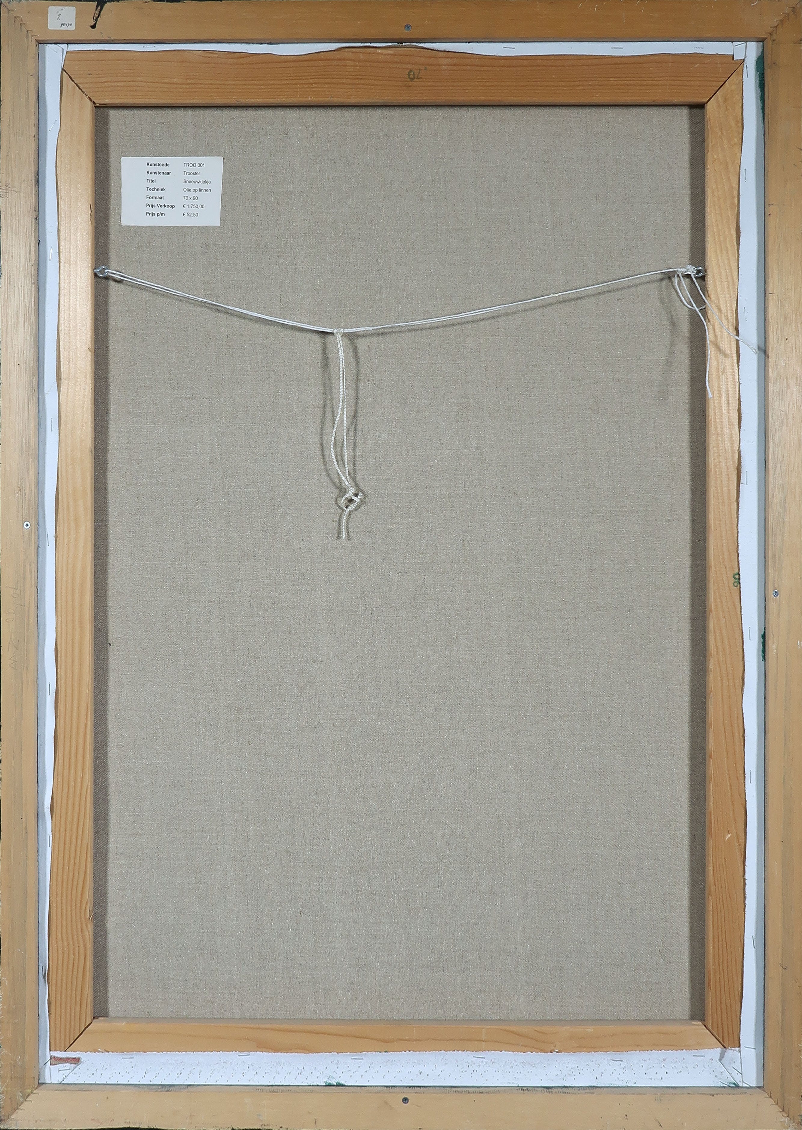 Pim Trooster - Olieverf op doek, Sneeuwklokje - Ingelijst kopen? Bied vanaf 50!