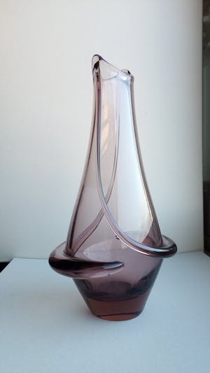 Frantisek Zemek - Vaas - "Rhapsody" - Alexandriet glas - Zelezny Brod Sklo (ZBS) - Jaren 50 kopen? Bied vanaf 50!