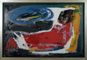 Martin van Wordragen - Olieverf op doek, Geredde - Ingelijst (Groot) verkocht voor € 1!