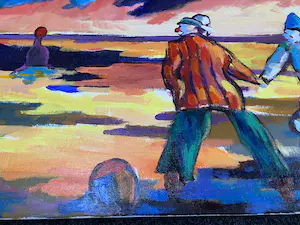 Arie Zuidersma - Clowns aan het Strand kopen? Bied vanaf 1750!
