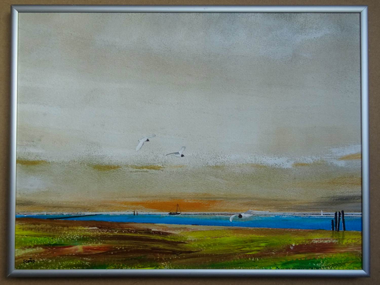 Franklin Meijer - Friese Waddenkust met meeuwen kopen? Bied vanaf 69!