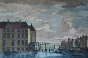 Pieter Fouquet - binnenamstel Amsterdam - kopergravure -met certificaat vendu pour 85€ !