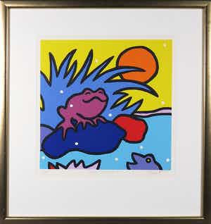 Shunyam - Zeefdruk, Royal Summer I - Ingelijst verkocht voor € 50!