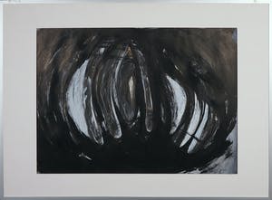 Cor Knops - Acryl op papier, Ekuta- de dans nr. 5 - Ingelijst kopen? Bied vanaf 35!