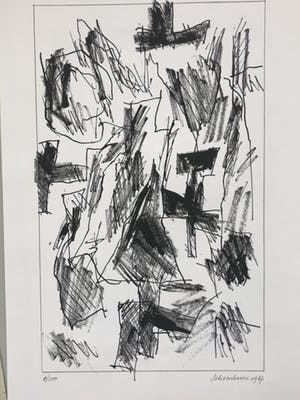 Jan Schoonhoven - Formatie map met 12 zeefdrukken 1/100 kopen? Bied vanaf 3450!