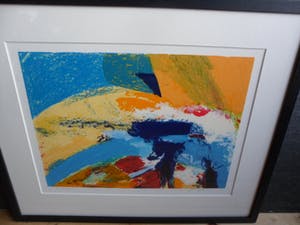 Niet of onleesbaar gesigneerd - Zeefdruk, Abstract werk. kopen? Bied vanaf 1!