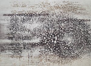 Nono Reinhold - Paysage indéfini, aquatint ets met reliëfdruk kopen? Bied vanaf 50!