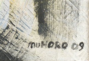 Niet of onleesbaar gesigneerd - Gemengde techniek op doek, Zonder titel - Ingelijst kopen? Bied vanaf 1!