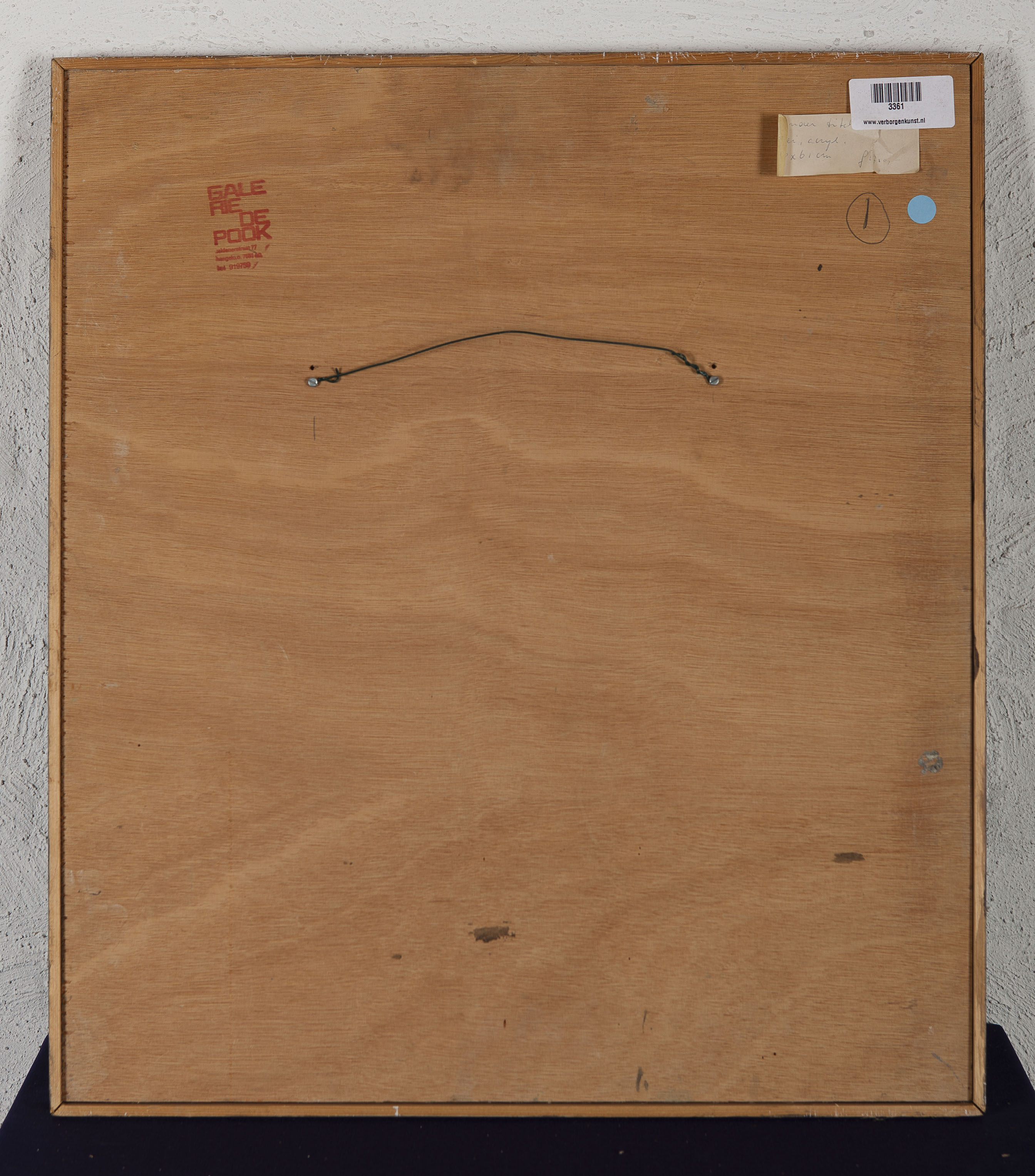 Henk Erkelens -  Klei en acryl op houten paneel - gesigneerd r.o. 1985  kopen? Bied vanaf 10!