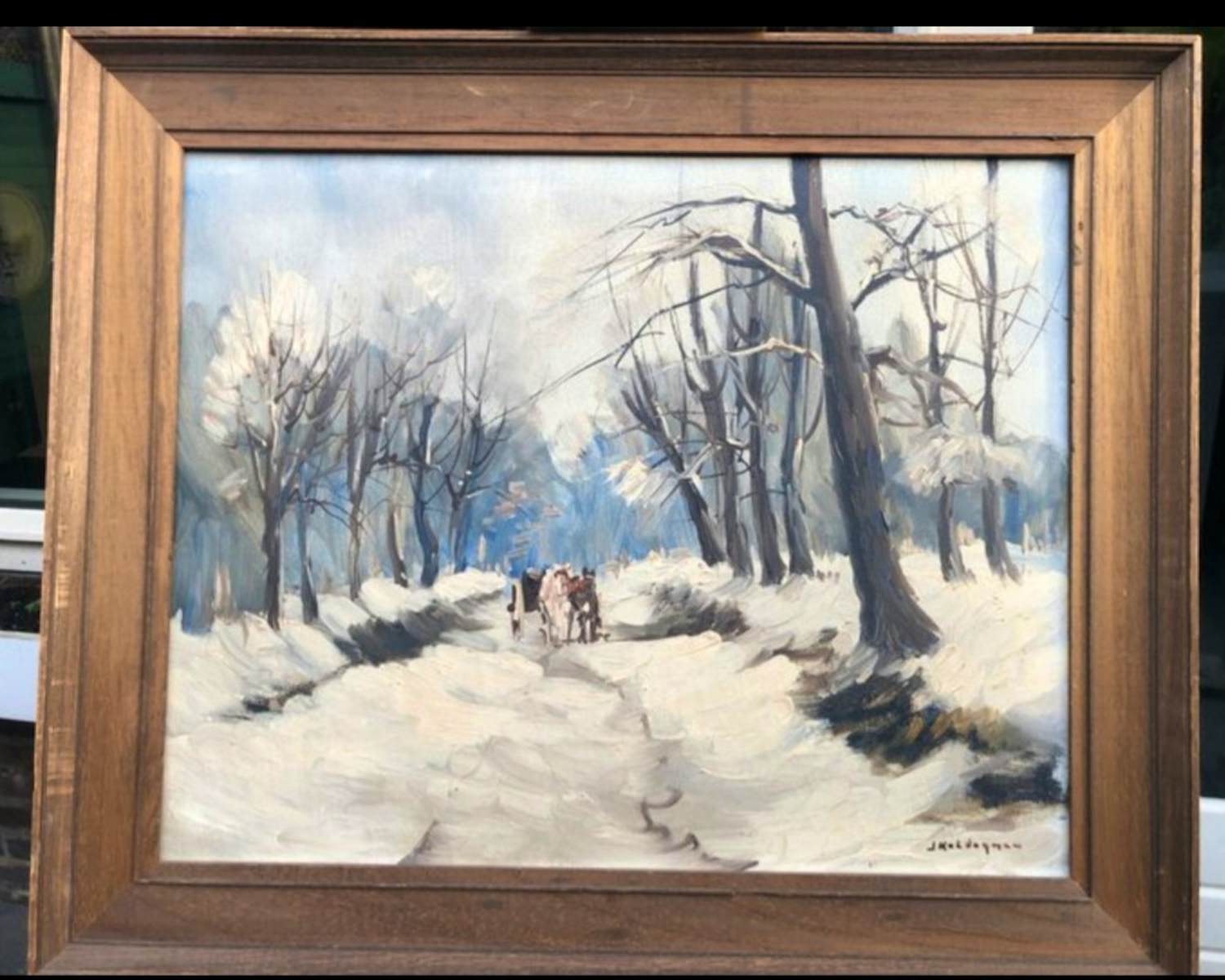 Jan Kelderman - Wintergezicht kopen? Bied vanaf 130!