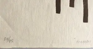 Klaas Gubbels - Klaas Gubbels houtdruk ‘Hongaars Strijkkwartet’ – 2006 - oplage 45 ex kopen? Bied vanaf 485!