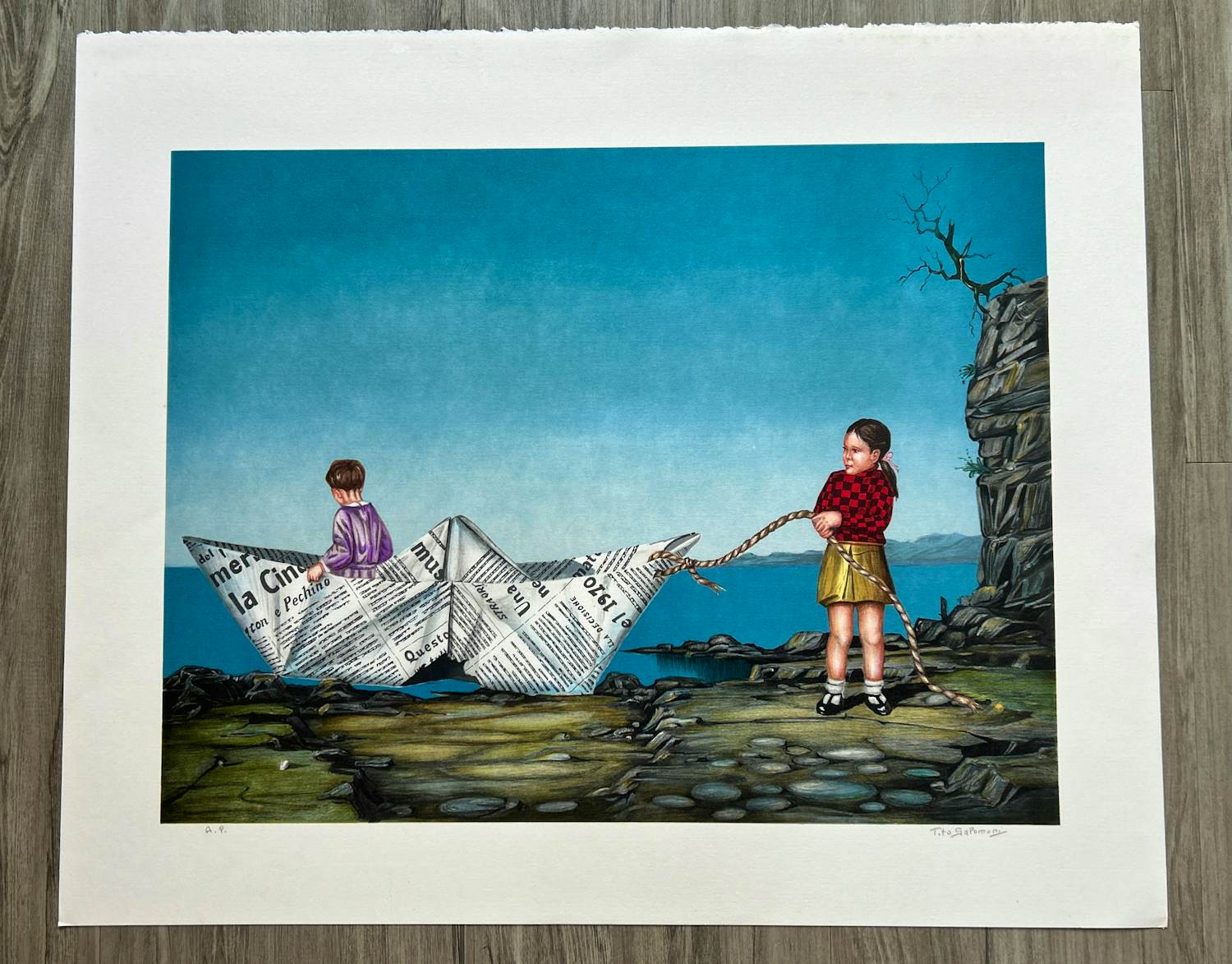 Tito Salomoni - Zonder titel verkocht voor € 35!