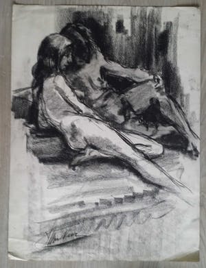 Jan van der Veer - Erotisch. Naakt liefdespaar. kopen? Bied vanaf 49!