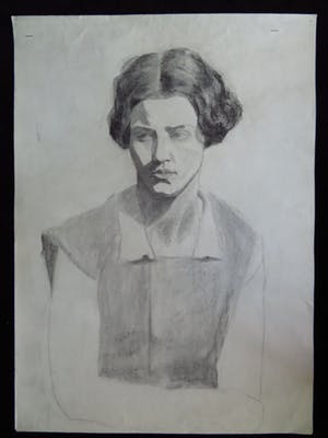 Niet of onleesbaar gesigneerd - Portret van een jonge dame kopen? Bied vanaf 10!