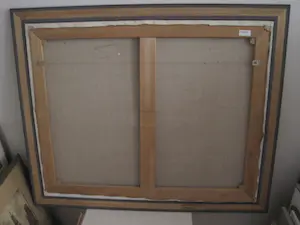 Niet of onleesbaar gesigneerd - GROOT Olieverf op doek "naakte mannen op strand" - fraai ingelijst kopen? Bied vanaf 1!