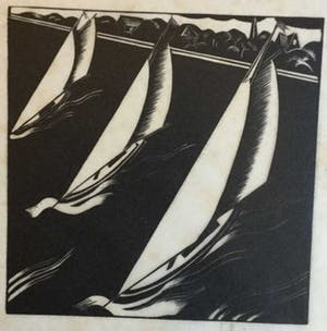 Niet of onleesbaar gesigneerd - C4203 - zeilschepen op koers kopen? Bied vanaf 10!