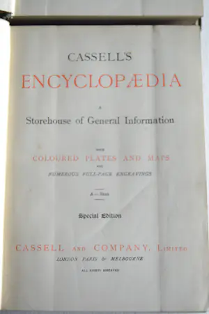 Antiquarisch Boek - Cassell's Encyclopaedia, Special Edition, Complete 8 Volumes kopen? Bied vanaf 150!